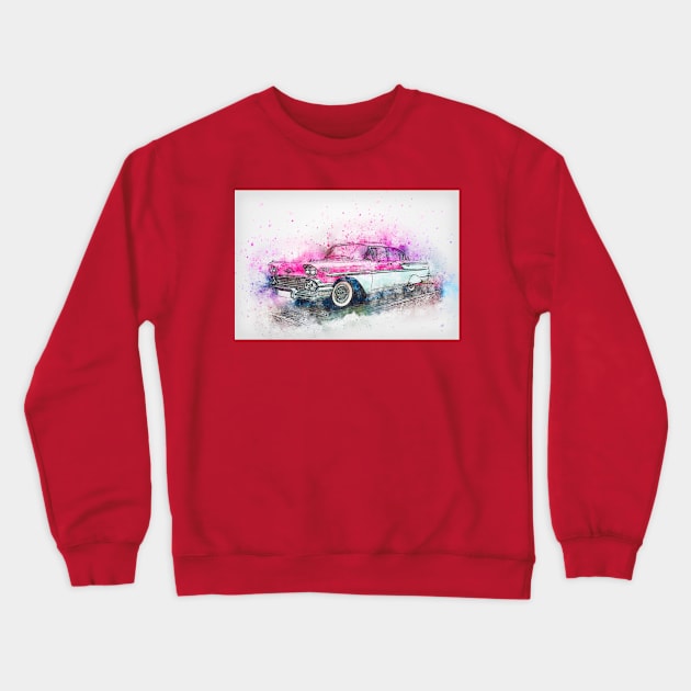 Abstract retro automobile Crewneck Sweatshirt by tedsox